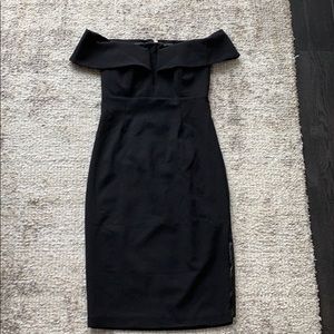 Bardot black off the shoulder dress